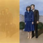 Man and woman--restore and colorize